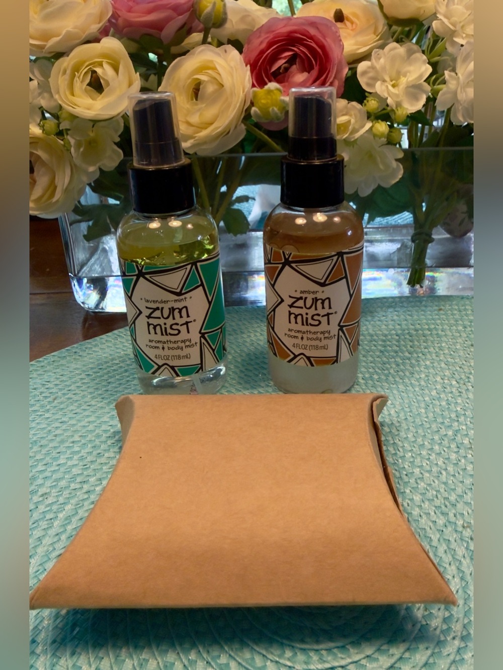 Zum Mist Aromatherapy
Room & Body Mist -
Lavender-Mint & Amber (2
bottles & Soap